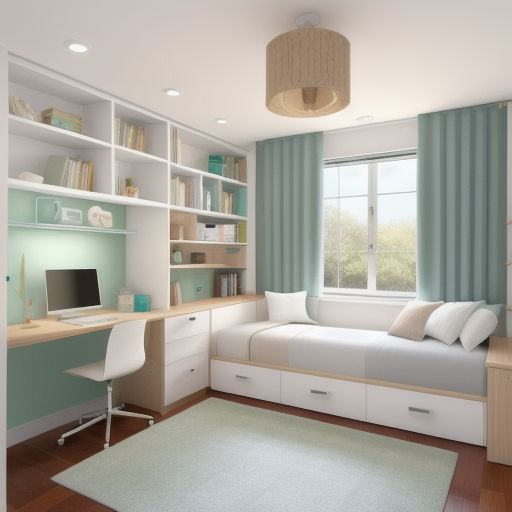 Bedroom with study area 1