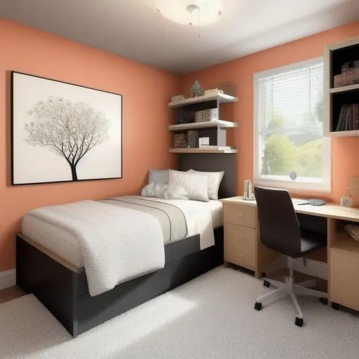 Bedroom with study area 4