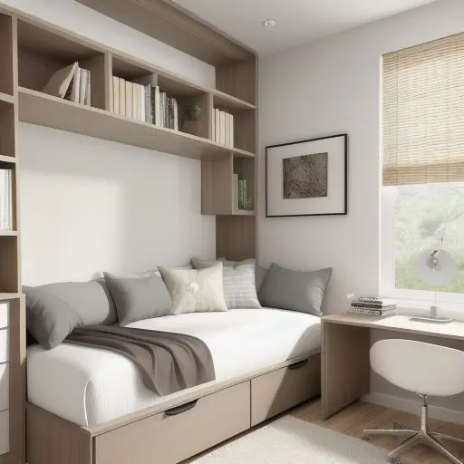 Bedroom with study area 10