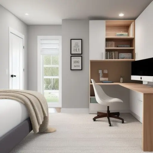 Bedroom with study area 11