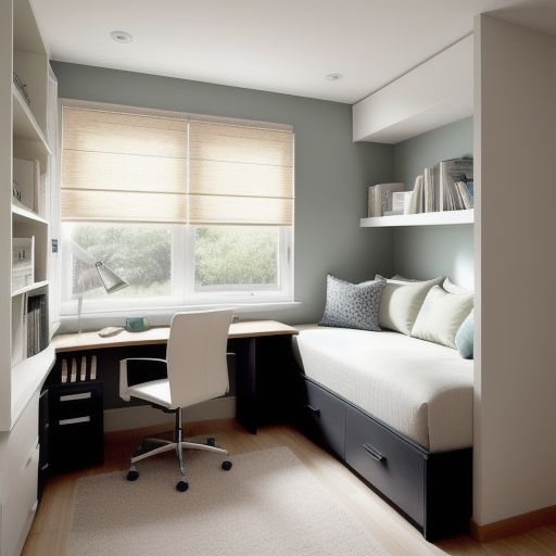 Bedroom with study area 13