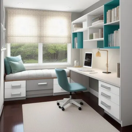 Bedroom with study area 14