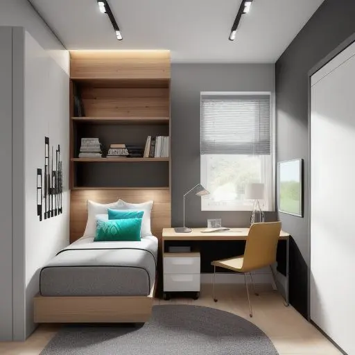 Bedroom with study area 18