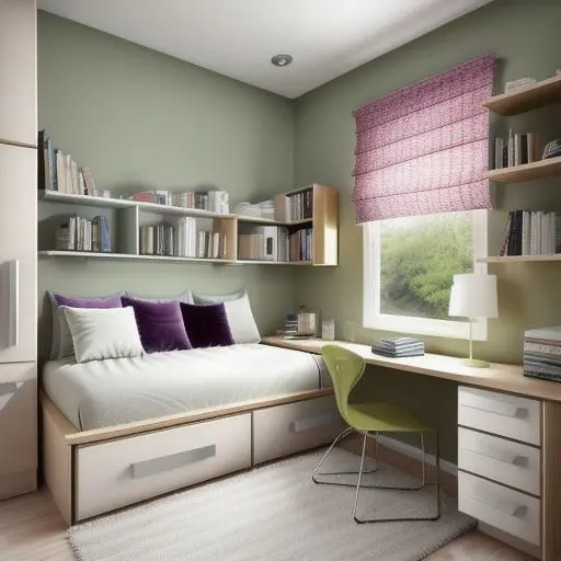 Bedroom with study area 19