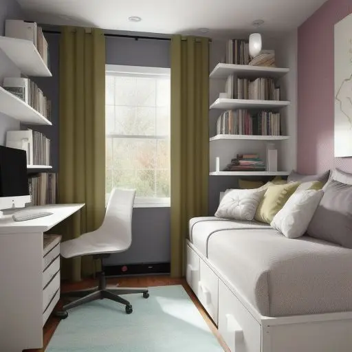 Bedroom with study area 20