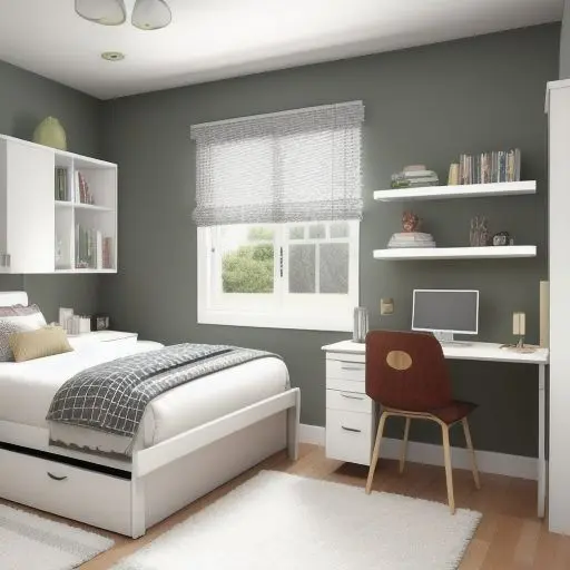 Bedroom with study area 21