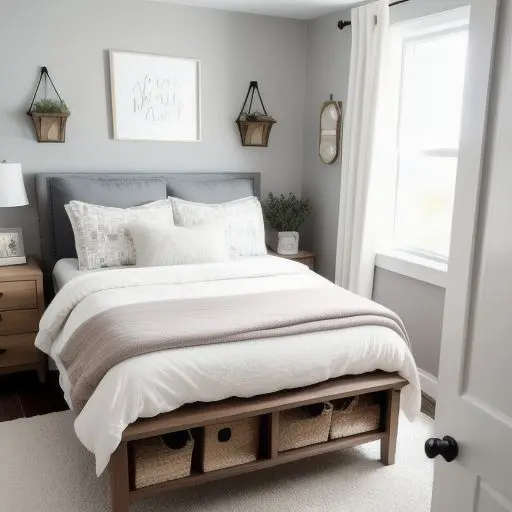 Cozy Tiny Master Bedroom 8