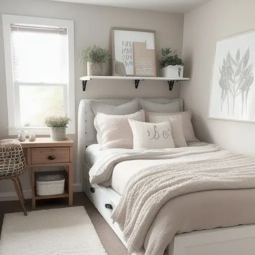 Cozy Tiny Master Bedroom 9