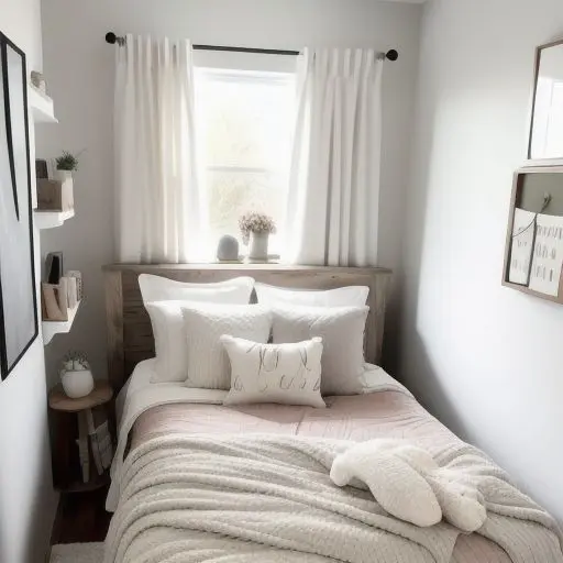 Cozy Tiny Master Bedroom 11