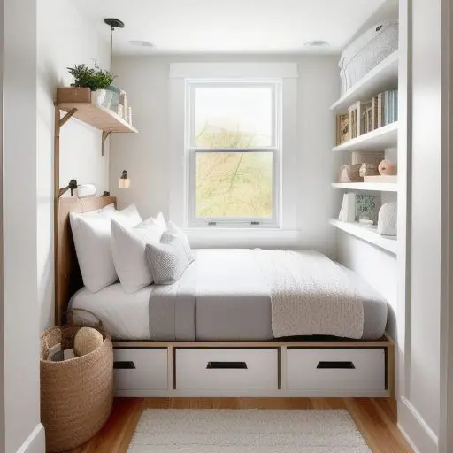 Cozy Tiny Master Bedroom 19