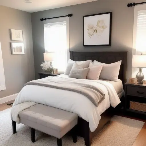 Cozy Tiny Master Bedroom 20