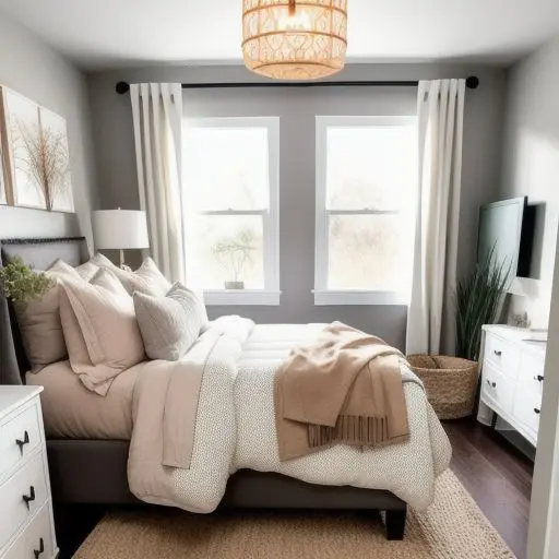 Cozy Tiny Master Bedroom 23