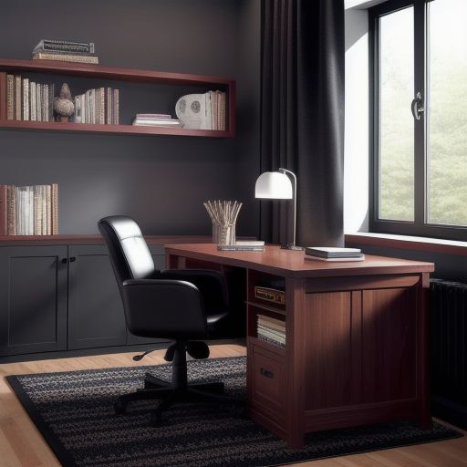 Cozy men study room 19