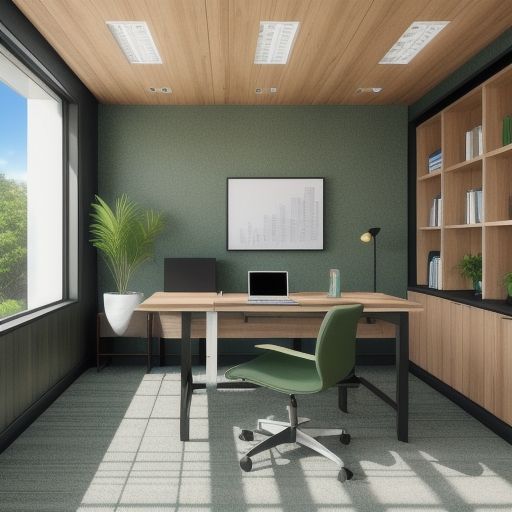 Dark Green Study Room 2