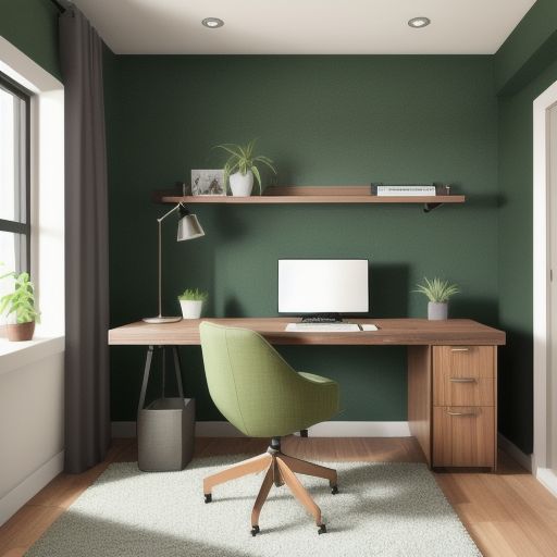 Dark Green Study Room 4