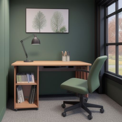 Dark Green Study Room 5