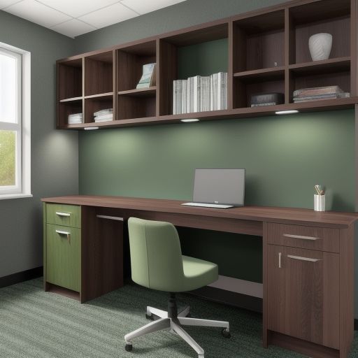 Dark Green Study Room 8