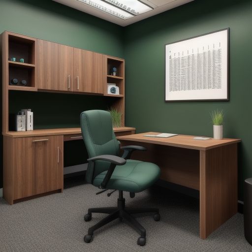 Dark Green Study Room 15