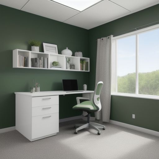 Dark Green Study Room 16