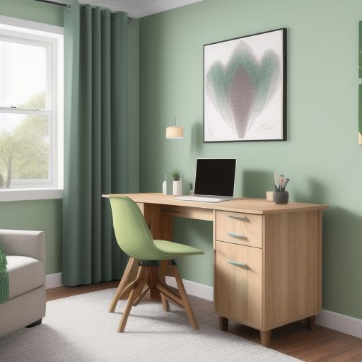 Light Green Study Room 20