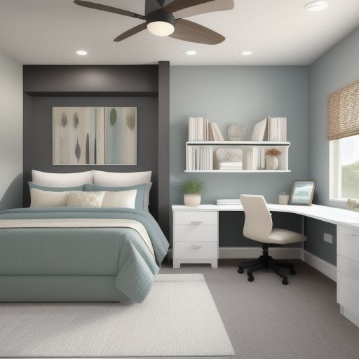 Master Bedroom with study area 2