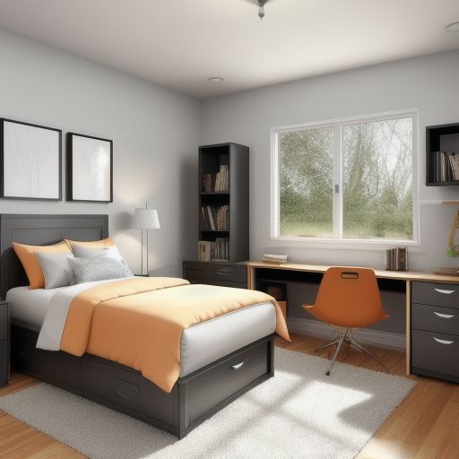 Master Bedroom with study area 3