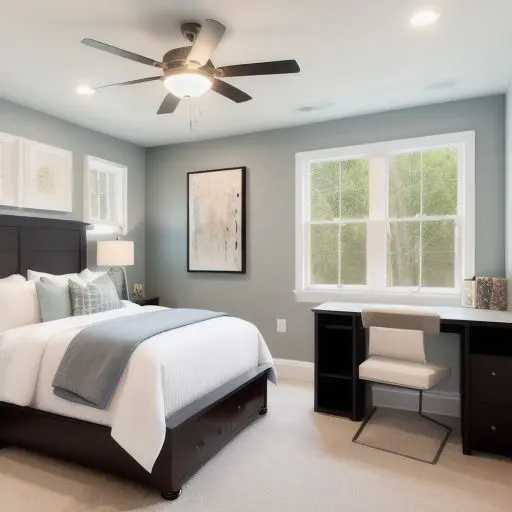 Master Bedroom with study area 18