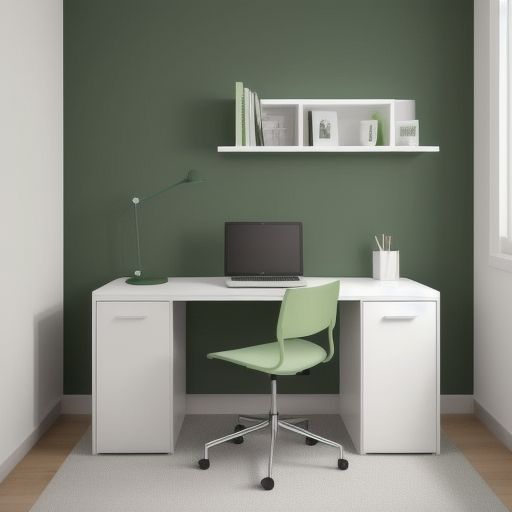 Minimalistic Green Study Room 5