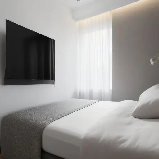 Minimalistic Guest Room with TV 6