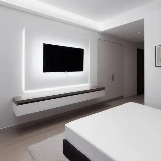 Minimalistic Guest Room with TV 9