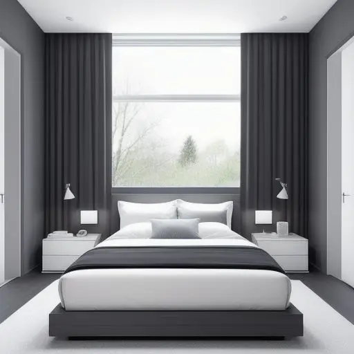 Minimalistic Tiny Master Bedroom 13