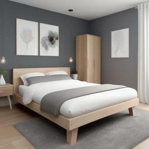 Minimalistic Tiny Master Bedroom 19