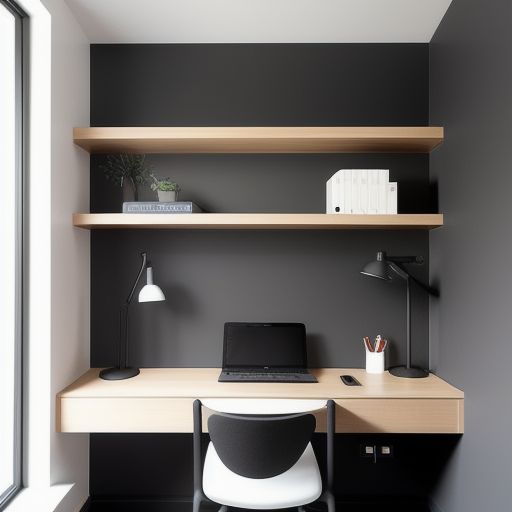 Minimalistic men study room 3