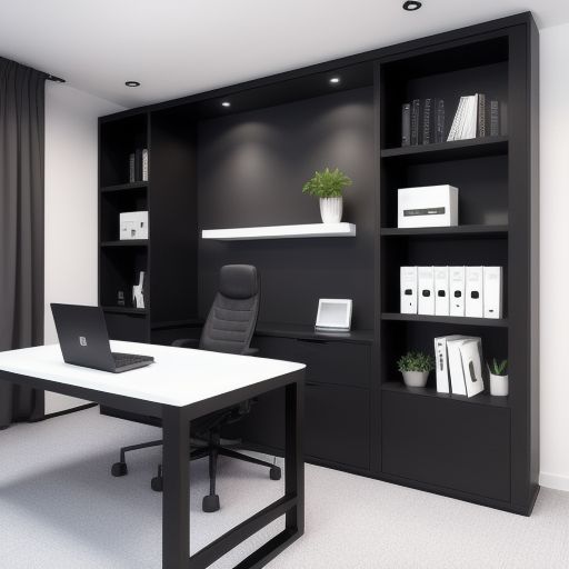 Minimalistic men study room 6