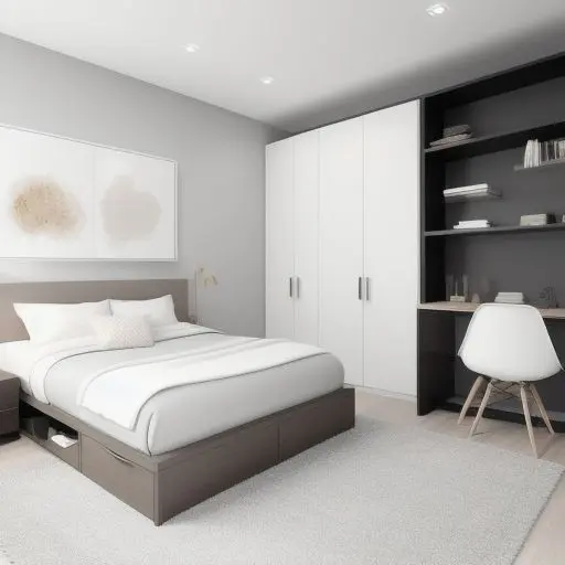 Modern Tiny Master Bedroom 6