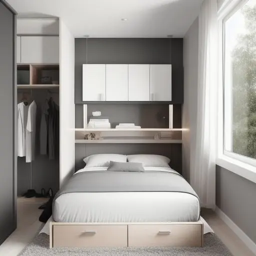 Modern Tiny Master Bedroom 8