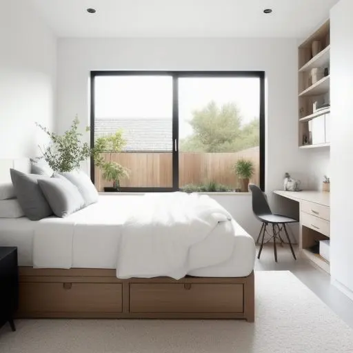 Modern Tiny Master Bedroom 13