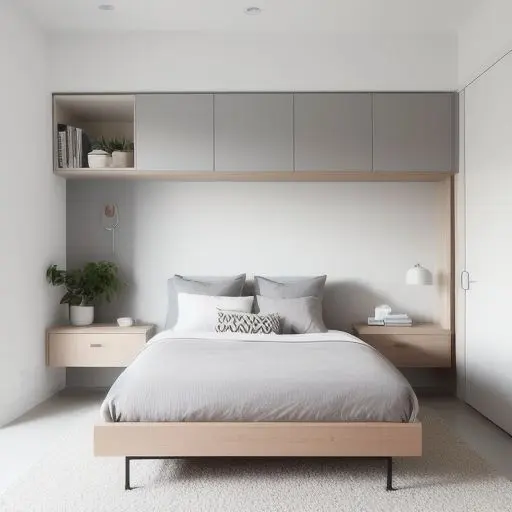 Modern Tiny Master Bedroom 18