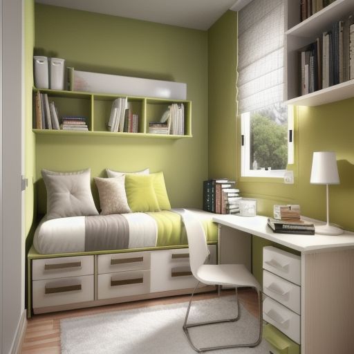 Small Bedroom with study area 4