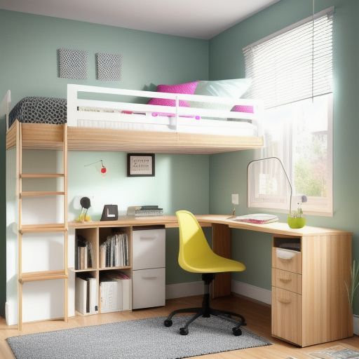 Small Bedroom with study area 7