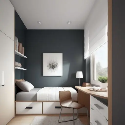 Small Bedroom with study area 8