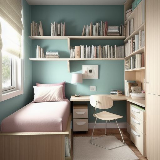 Small Bedroom with study area 11