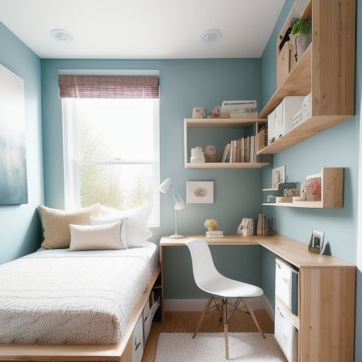 Small Bedroom with study area 16