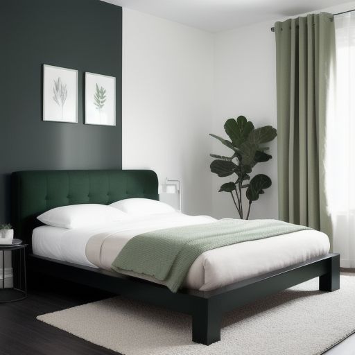 Small Dark Green Bedroom 1