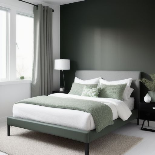 Small Dark Green Bedroom 6