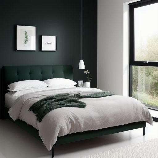 Small Dark Green Bedroom 14