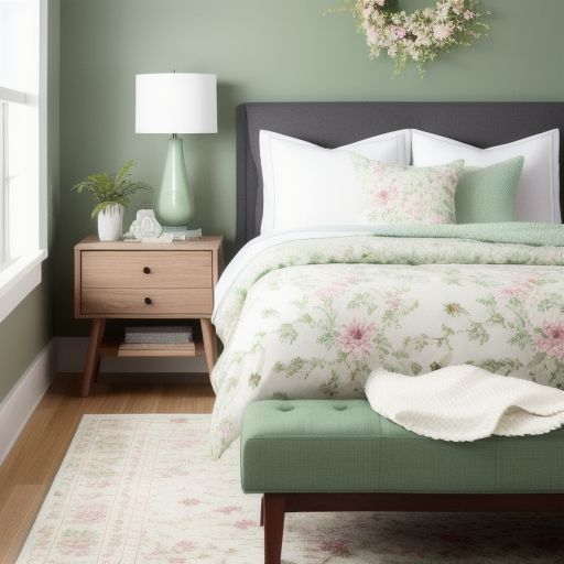 Small Light Green Bedroom 4