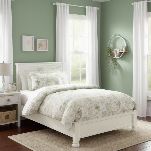 Small Light Green Bedroom 6