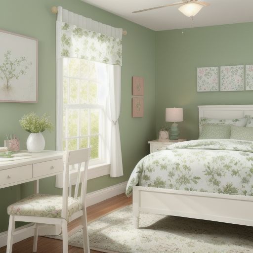 Small Light Green Bedroom 8