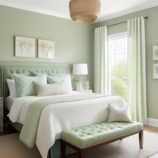 Small Light Green Bedroom 9